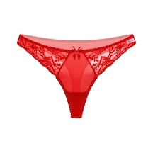 Liona Kırmızı Renk Dantelli Kadın G String