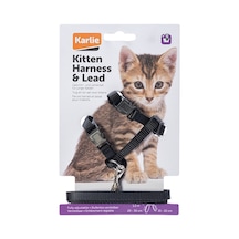 Karlıe - 914 - Kedi Göğüs Tasması - Cadde101 - Siyah 120