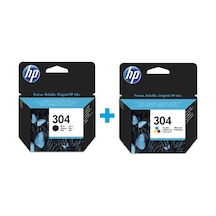Hp N9k05ae + N9k06ae 304 Siyah + Renkli Kartuş Seti 43115799