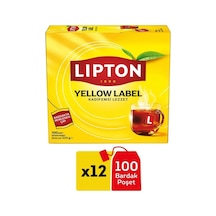 Lipton Yellow Label Bardak Poşet 100'lü X 12 Adet