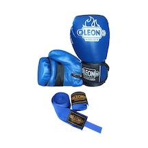 Kogam Leon Blade Boks, Kick Boks Ve Muay Thai Eldiveni+Bandaj Mavi