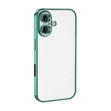 Newface - 327 - İphone 16 Kılıf Razer Lensli Silikon - Edntrend - - Turkuaz