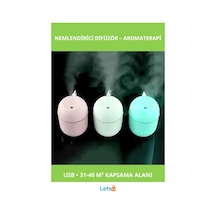 Taşınabilir Aroma Difüzörü Ve Hava Oda Nemlendirici 220ml Kapasiteli, Usb Şarjlı 1 Adet