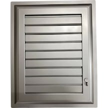 Plastik Menfez 35X55 Gümüş Banyo WC Havalandırma(CLZ)