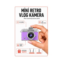 Solvis Mini Dijital Kamera Retro Tasarım Hd Video Selfie Çekim 180 Döndürülebilir Ekran Taşınabilir Kamera