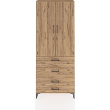 Arges Dolap 2 Raflı 4 Çekmeceli Tek Askılı 88x30x221 Çam-çam Atlas Çam Arges Dolap 2 Raflı 4 Çekmeceli Tek Askılı 88x30x221 Çam-çam Atlas Çam