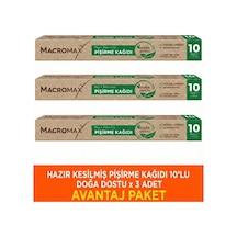 Doğa Dostu Pişirme Kağıdı 3 Adet Çevre Dostu Yapışmaz Fırın Kağıdı