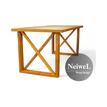 Neiwel Move Doğal Ahşap Mutfak Ve Yemek Masası-100-280 Açık Ceviz