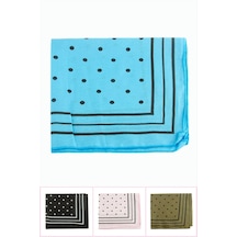 Benekli Desenli Keten Bandana 50 50