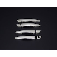 Opel Corsa F Krom Kapı Kolu 4 Kapı 8 Parça Tek Delik 2019 ve Sonr