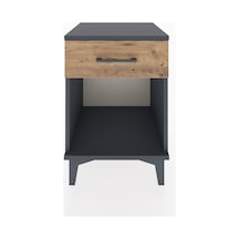 Hyperion Komodin Tek Çekmeceli 44x44x64 Antrasit-çam Antrasit