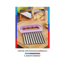Pratik Cips Patates Sebze Dilimleyici Doğrayıcı Çok Renkli