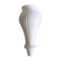 Tombul Beyaz 18cm Plastik Ayak Mobilya Masa Ve Dolap Ayağı Beyaz 18cm