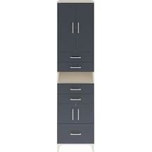 Hyperion Dolap 4 Raflı 5 Çekmeceli 4 Kapaklı 60x44x243 Aytaşı-antrasit Aytası