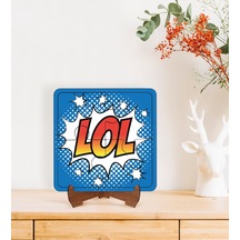 Bk Gift Pop Art Tasarımlı Ahşap Standlı Puzzle Çerçeve-14