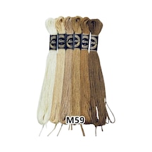 Ayrex Airo Muline Etamin Koton Nakış İpi İpliği 6 Adetli Set M59