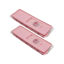 Silikon Tabanlı Buz Kalıbı, 12 Bölmeli, Yapışmaz Özellikli, Pratik Ve Esnek, Premium 2, Pembe