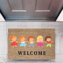 Kapı Önü Paspası Dekoratif Dijital Baskı ÇocuklarP-2724