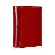 Genel Markalar Vaulto Gerçek Deri Unisex Cüzdan Bordo
