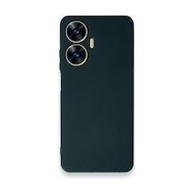 Realme C55 Kılıf First Silikon - Koyu Yeşil -
