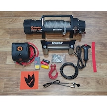 Ducki 24Volt 13000Lb 5900Kg Çelik Halatlı Vinç
