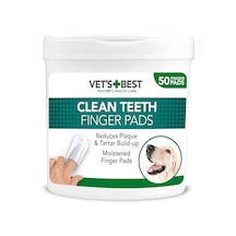 Vet's Best Clean Teeth Köpek Diş Temizleme Parmak Pedi 50 Adet