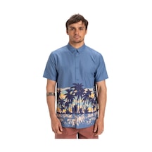 Quıksılver Quiksilver Apero Classic Engineered Erkek Mavi Gömlek Cobe Mavi
