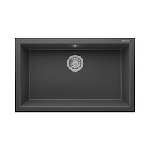 Gordion 77 K013 Granit Evye 770x475 Mm Tek Göz Mutfak Evyesi - K013 Gordion 77 Antrasit Gri