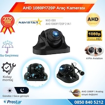 Ahd 1080p/720p Plastik Kolay Montaj Gece Görüşlü Araç Kamerası