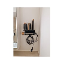 Airwrap Standı Saç Şekillendirici Tutucu Masaüstü Düzenleyici Pla Organik Malzeme Siyah Siyah