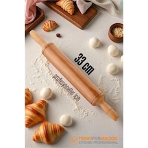 Ahşap Merdane Hamur Açma Merdanesi - 33 Cm Küçük Mutfak Merdanesi 721901