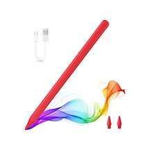 Apple Uyumlu iPad 11/10.nesil A16 9/8/7 10.2 Air/pro 4/5/6 11/13inç Avuç Içi Reddi Dokunmatik Çizim Kalemi Pen16 Kırmızı