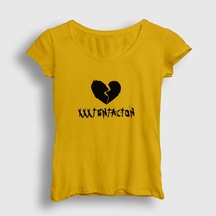 Presmono Kadın Broken Heart Xxxtentacion T-shirt Sarı