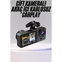 Dvr Araç İçi Kamera Hareket Algılayabilen 1080p Carplay Video Kaydedici -