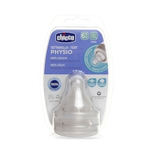 Chicco Wellbeing Biberon Emziği 6 Ay+ Mama Akışlı 2'li 2 Adet