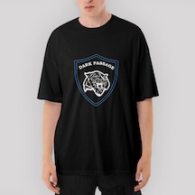 Dark Passage Shield Oversize Siyah Tişört Siyah