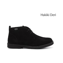 Gönderi(R) Gönderi R Siyah Süet Oxford Kalıp Kauçuk Taban Hakiki Deri Bot Siyah-Süet