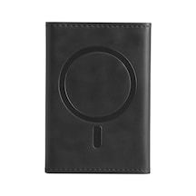 Mudanis Joko Tema Magsafe Deri Kartlık - Siyah Renkli