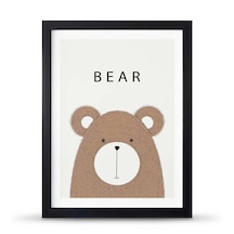 Bear Ayı Poster Çerçeve 30x40 Cm Büyük Boy