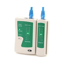 Furalis Network Kablo Tester Rj11 Rj45 İnternet Kablosu Kontrol Cihazı - Cat5/6/7/8 Ethernet Kablo Uyumlu - Ayrılabil