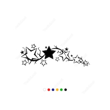 Sağa Ve Sola Açılmış Kanat Ve Yıldız Sticker (325816693)