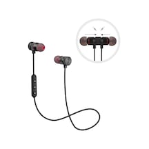 Sport Kablosuz Manyetik Bluetooth Siyah Kulaklık