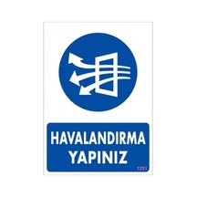 Pvc Levha Quot;Havalandırma Yapınızquot; 25*35 Cm
