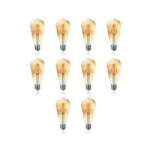 10lu Paket Edison 4w Armut Rustik Dekoratif Led Ampul gün Işığı