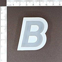 EPOKSİ REÇİNE B HARFİ SİLİKON KALIP 1. KALİTE HB2010-0002