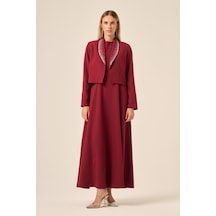 Ftz Women Kadın Ceket Elbise Takım Bordo 31210 Bordo