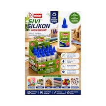 Sıvı Silikon Yapıştırıcı 50 Ml 3 Adet Mikro Silikon Yapıştırıcı Sıvı 50 Gr Plastik Cam Mermer Kağıt Karton Tahta Köpük