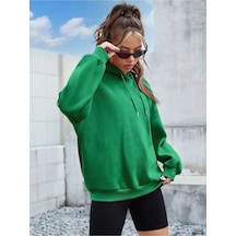 Altamira Unisex Its Okey Baskılı Oversize Kapüşonlu Sweatshirt 001