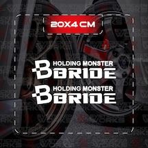 Bride Holding Jdm Sticker Araba Laptop Motosiklet Sticker Yapışkanlı Folyo Beyaz