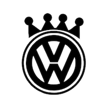 Volkswagen İçin Uyumlu Aksesuar Kral Taçlı Oto Arkası Sticker 19 15 Cm